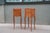 Set of two tiny french Louis XV style side tables nightstands. Parisian work from the middle of the XXth century. Good...