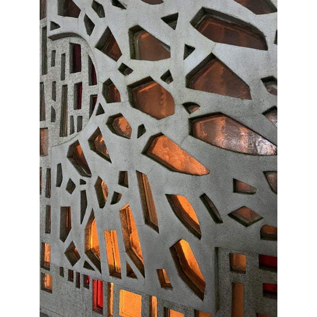 Large Dutch Brutalist Concrete Windows, 1960s, Set of 2 For Sale - Image 9 of 18