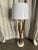1950s Mid-Century Modern Adrian Pearsall Style Walnut & Carrara Lamp For Sale In Miami - Image 6 of 7