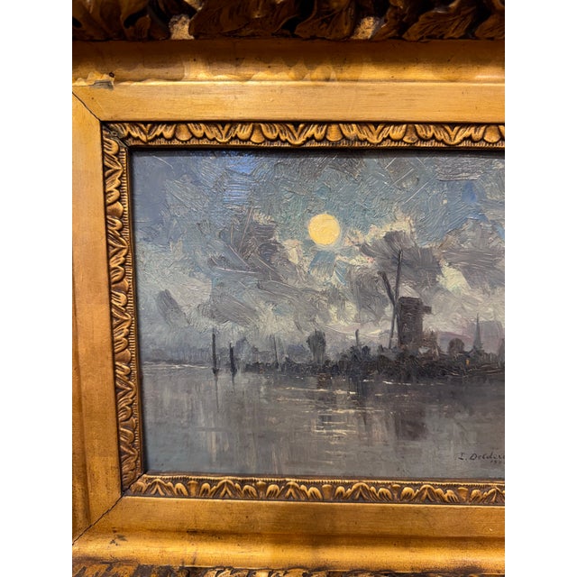 19th Century Night Seascape Oil Painting For Sale In Nashville - Image 6 of 9