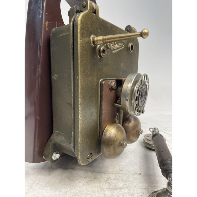 Bronze on-Board Telephone from Ericsson, 1940s For Sale - Image 14 of 18