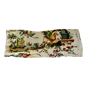 Brunschwig & Fils Hand Print Linen 'Le Lac' From Collection Maison Hamot Paris