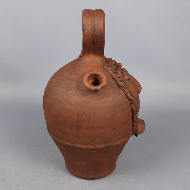 Vintage Rustic Terracotta Vase, 1950s For Sale - Image 3 of 13