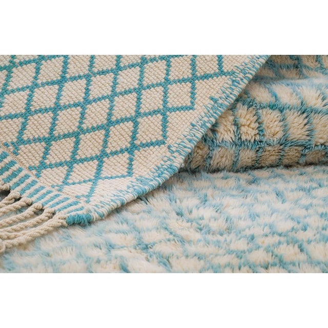 Oversize Hand-Knotted Moroccan Wool Rug | 13'3" X 10'8" | One of a Kind For Sale - Image 6 of 8