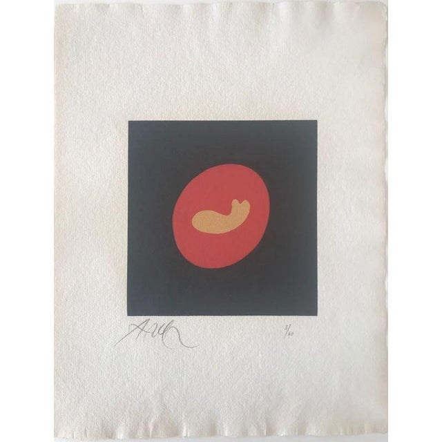 Hans Arp, Soleil Recerclé, 1966, Wood Engraving For Sale - Image 4 of 4