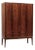 1960s Mid Century Swedish Modern Tall Rosewood Cabinet For Sale