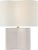 Modern AERIN by Visual Comfort Signature Mishca Medium Table Lamp in Ivory with Linen Shade For Sale - Image 3 of 3