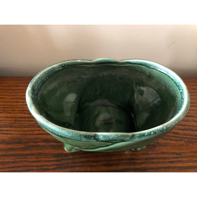 Vintage Green Pottery Planter Chairish