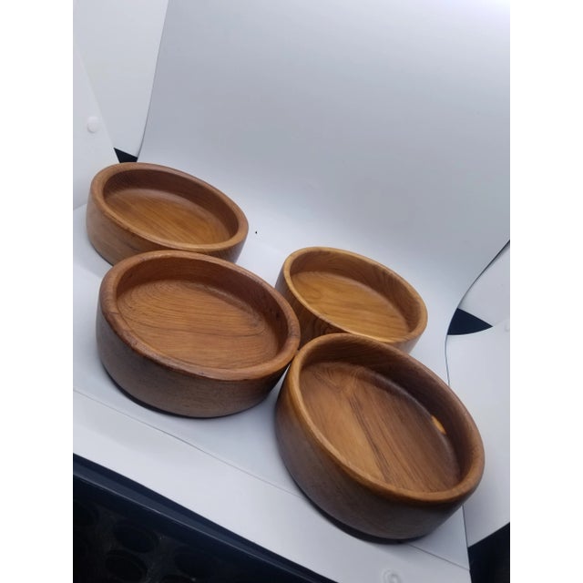 Vintage Teak Wood Salad Bowl Set (5), MCM For Sale In Washington DC - Image 6 of 7