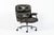 Gray Eames Time Life Executive Lobby Chair for Herman Miller, Gray Leather Office Desk Chair, 1988 For Sale - Image 8 of 18
