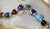 Vintage Mexican 950 Sterling Silver Multi Gemstone Tennis Bracelet For Sale - Image 10 of 17