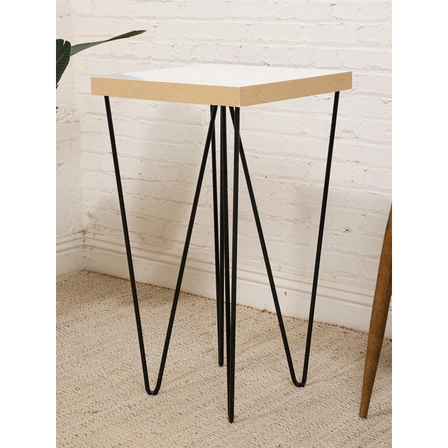 Mid-Century Modern Mid 20th Century Tall Hairpin Leg Table For Sale - Image 3 of 10