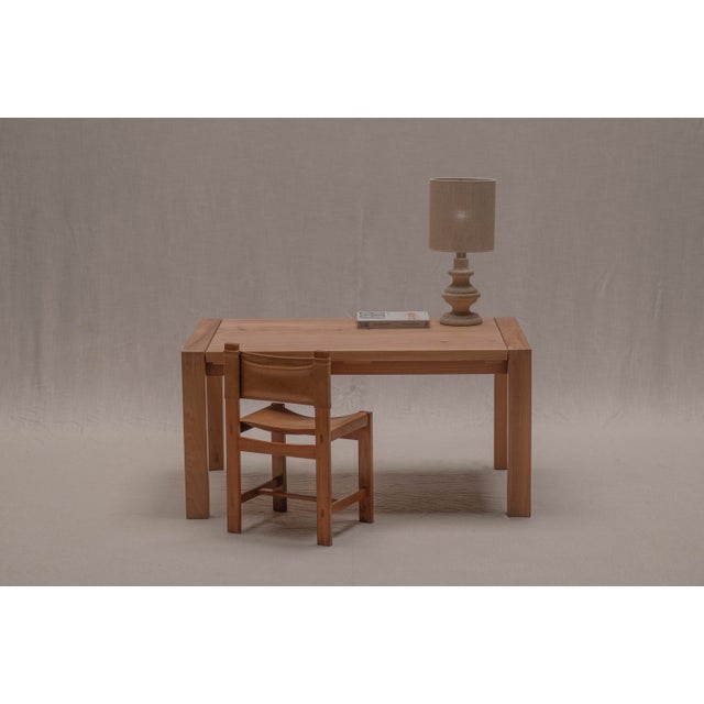 French Elm Desk Set from Maison Regain, 1970s, Set of 2 For Sale - Image 16 of 16