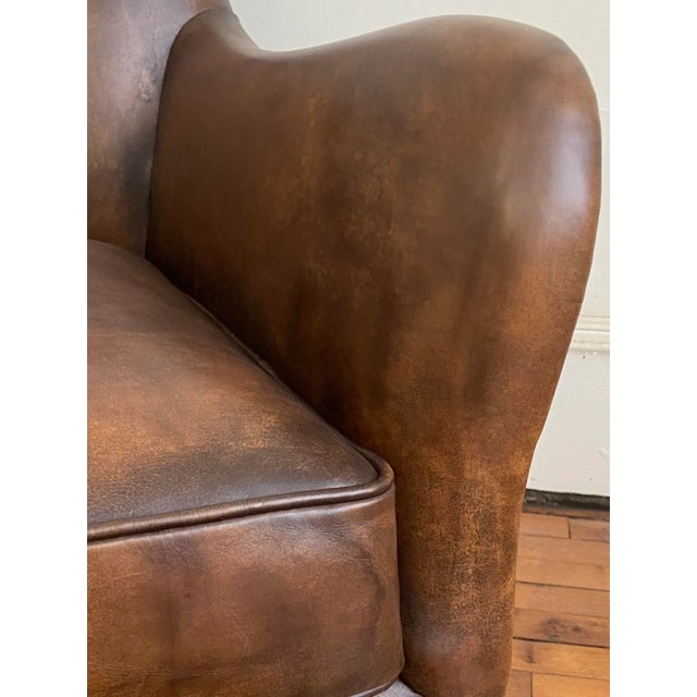 2020s Timothy Oulton “Coffee Leather” Side Chair For Sale - Image 5 of 13