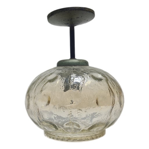 Vintage Communist Pendant Lamp, Poland, 1970s For Sale
