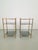 Maison Jansen Mid-Century Modern 3-Tier Side Tables in Brass and Smoked Glass from Maison Jansen, 1960s, Set of 2 For Sale - Image 4 of 13