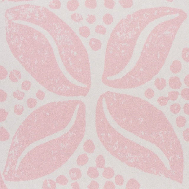 Schumacher Schumacher x Molly Mahon Coffee Bean Wallpaper in Pink For Sale - Image 4 of 6