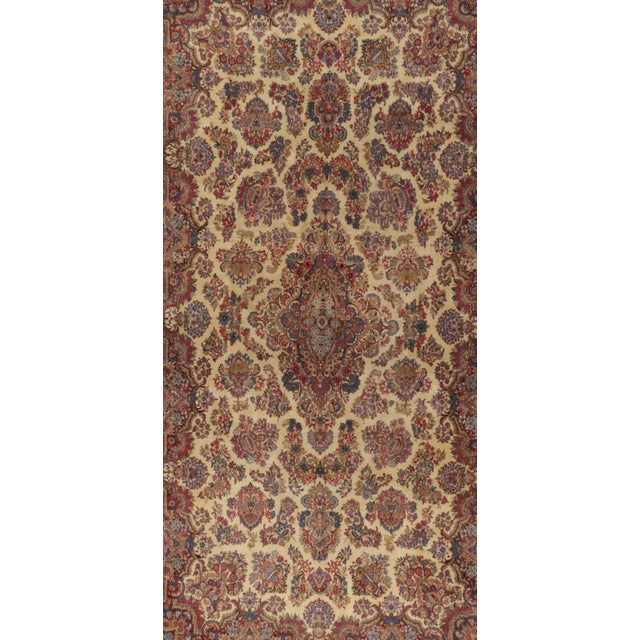 Tan Vintage Oriental Rug 11'2 X 20'1 For Sale - Image 8 of 8