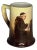 Antique Limoges Monk Tankard Mug: William Guerin Hand-Painted c. 1900 For Sale