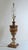 Hollywood Regency Vintage Banded Onyx Marble Urn Table Lamp With Stone Finial For Sale - Image 3 of 13