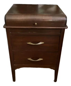 Antique Art Deco Sewing Spool Chest
