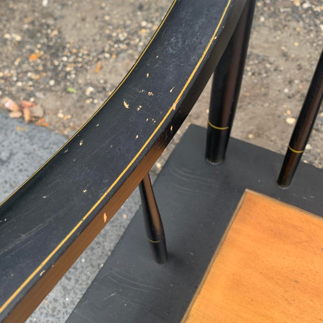 Wood 1970s Vintage Hitchcock Bench For Sale - Image 7 of 12