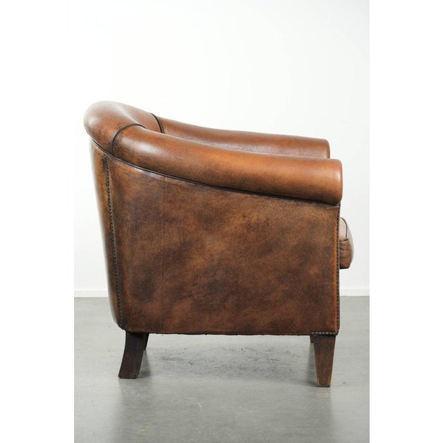 Club Chair in Sheepskin Leather For Sale - Image 3 of 13