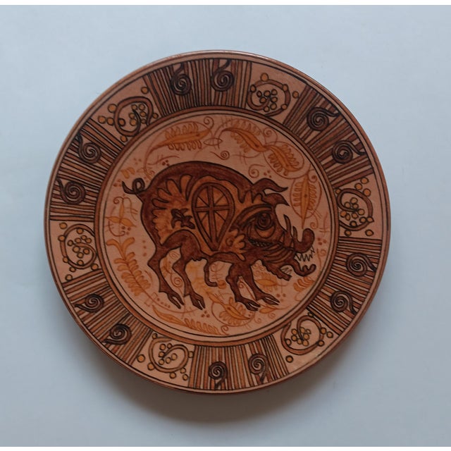 Wall Ceramic Plate from Paterna Maiolica d'Art, 1970s For Sale - Image 3 of 3