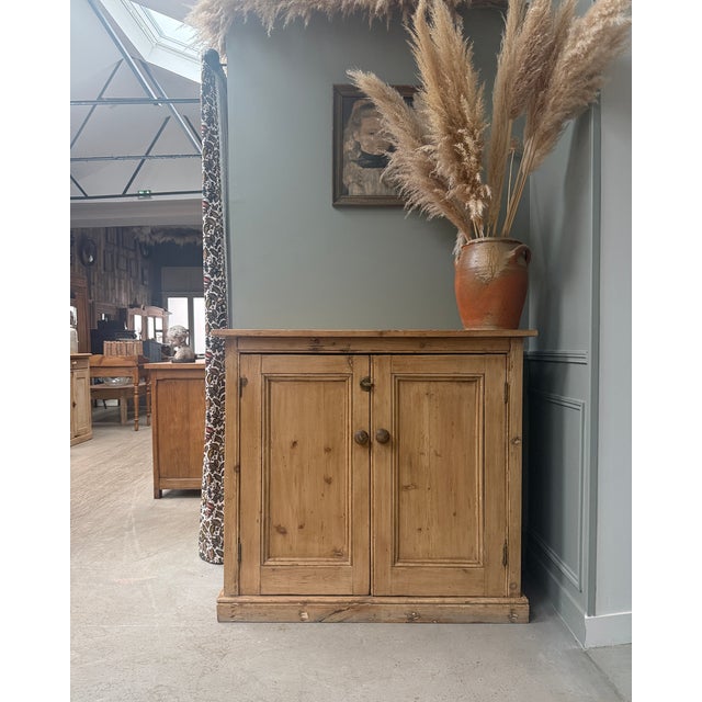 Vintage English Pine Sideboard, 1940s For Sale - Image 8 of 12