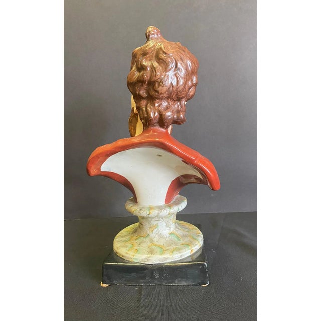 Early 19th Century Staffordshire Bust of Pluto Circa 1820 For Sale - Image 5 of 11