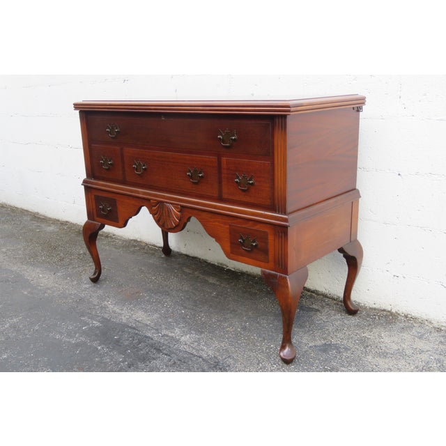 1940s West Branch Novelty Co Tall Cedar Chest Blanket Trunk For Sale - Image 9 of 12