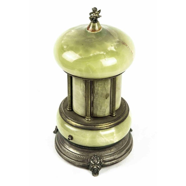 Vintage Nephrite and metal carillon is an original decorative object realized in the 1970s. A unique object entirely...