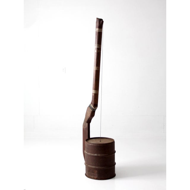 Wood Antique Primitive American Folk String Instrument For Sale - Image 7 of 15
