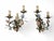 Vintage Wall Sconces with Porcelain Flowers, 1950s, Set of 2 For Sale - Image 4 of 11