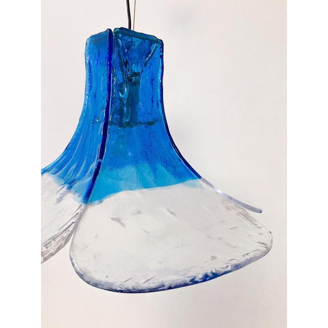 Glass Mid-Century Murano Glass Pendant Lamp attributed to Carlo Nason, 1960s For Sale - Image 7 of 16