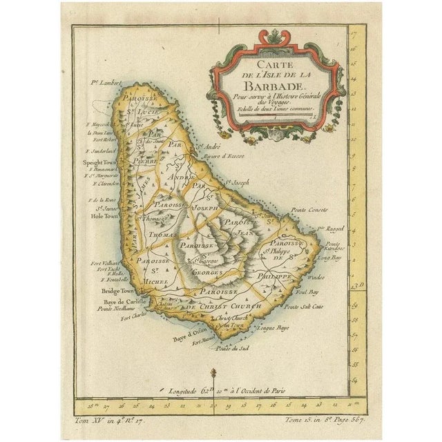 Barbados Island at the Height of the Plantation Economy, 1759 For Sale - Image 6 of 6
