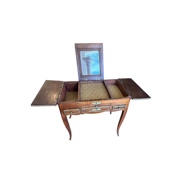 18th Century Extremely Rare 18th Century French Provincial ‘Table De Coiffeuse’ (Dressing Table). For Sale - Image 5 of 14