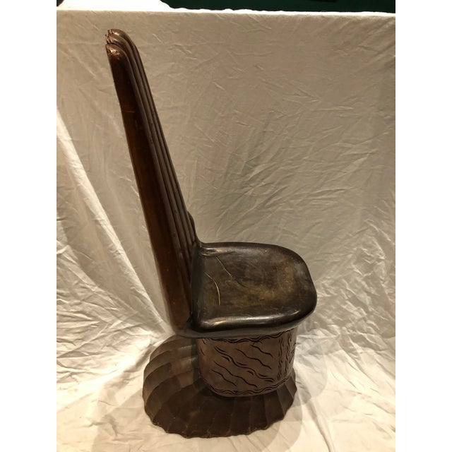 Hand Carved Wooden Chair Chairish