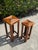Brown Vintage Graduated Bamboo & Rattan Pedestal Plant Stands, Pair For Sale - Image 8 of 10