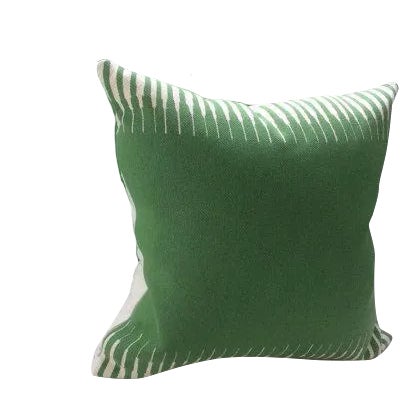 Textile Manuel Canovas Pillows in Green Woven Kazan Pattern Down Filled 22" Pillow - Single For Sale - Image 7 of 7