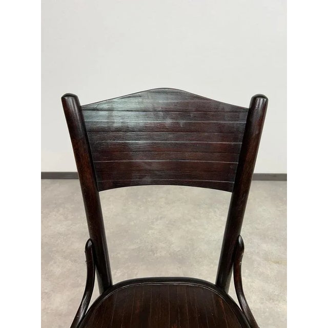 Thonet Beech Bentwood Dining Chair from Thonet, 1920s For Sale - Image 4 of 8