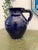 Mediterranean 20th Century Blue Glazed Pottery Pitcher For Sale - Image 3 of 3