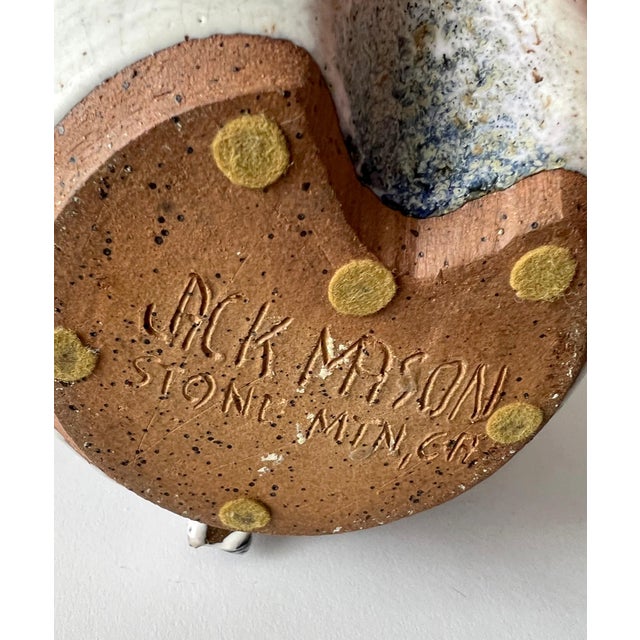 Stone 1960s Jack Mason Stone Mountain Georgia Reptilian Stoneware Sculpture Pitcher For Sale - Image 7 of 8