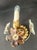 Gilt Floral Wall Lamps with Murano Glass Flowers, Italy, 1960s, Set of 2 For Sale - Image 4 of 18