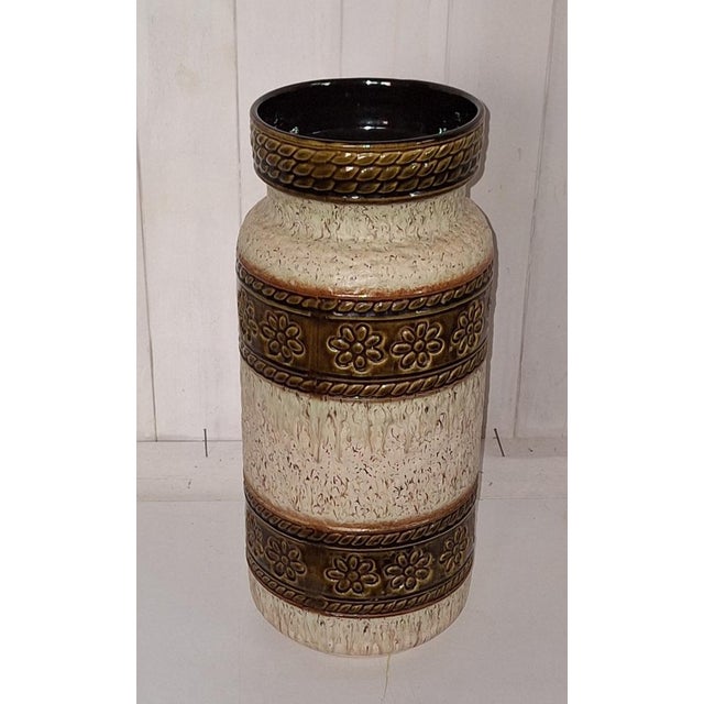 Vintage Ceramic Vase from Bay-Keramik, 1970s, in Very Good conditions. Designed 1970 to 1979 This piece has an attribution...