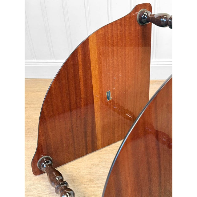 Vintage Italian Rococo Marquetry Fruitwood 3-Tier Corner Shelf For Sale - Image 11 of 13