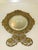 Late 19th Century Beveled Glass Mirror Gold Gilt Pierced Antique Aesthetic Movement, Victorian Table Wall Gilded Cast Iron Reticulated For Sale - Image 13 of 15
