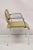 Mid-Century Modern Late 20th Century Vintage Sculpted Chrome Frame Post Mid Century Modern Office Armchair For Sale - Image 3 of 12