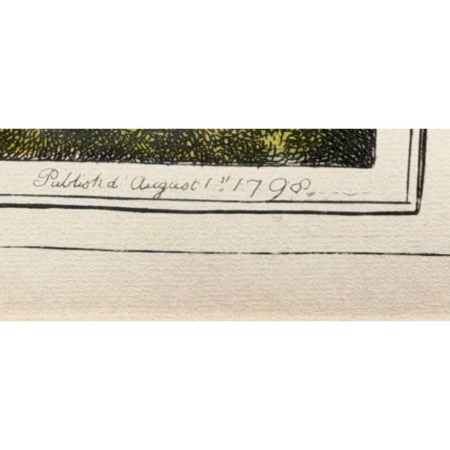 Green Rare Pristine 1798 Samuel Howitt Hunting Engravings-True First State- Set of 6 For Sale - Image 8 of 10
