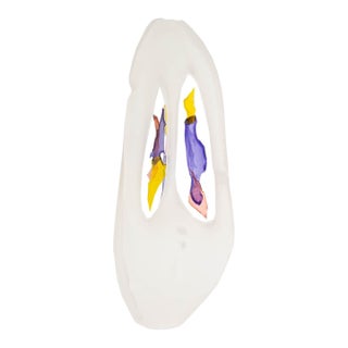 Art Glass Sculpture Signed by Artist Michael Zelenka For Sale